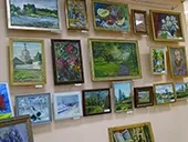 Выставка в библиотеке поселка Климово