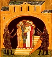 Ночная Божественная литургия в храме поселка Климово