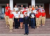 Вручение волонтёрских книжек