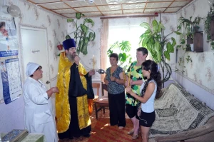 Освящение помещений ФАМП в селе Лобановка