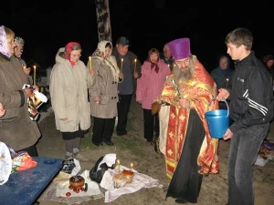 Пасхальное Богослужение в селах Климовского района