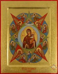 Молебное пение в пожарной части поселка Климово