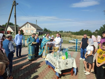 Молебное пение перед началом учения