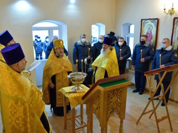 Освящение храма-часовни в честь Александра Невского в Следственном изоляторе Освящение храма-часовни в честь Александра Невского в Следственном изоляторе