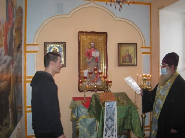 Молебное пение в Следственном изоляторе