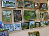 Выставка в библиотеке поселка Климово