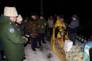 Великое освящение воды в селе Чернооково