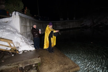 Великое освящение воды в селе Чернооково