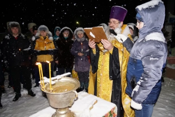 Великое освящение воды на кринице в селе Чернооково