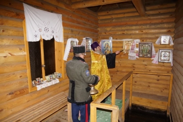 Великое освящение воды на кринице в селе Чернооково