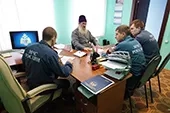Рабочая встреча в пожарной части Рабочая встреча в пожарной части