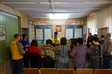 Молебен в военной части