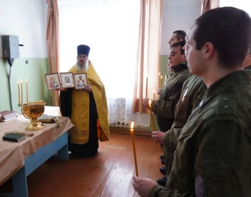 Молебен в пограничной части