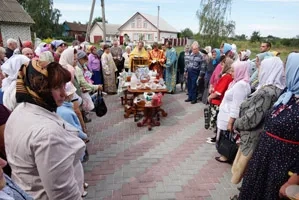 Освящение нового меда в приходе