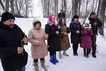 Освящение источника в деревне Ново-Сергеевка Освящение источника в деревне Ново-Сергеевка