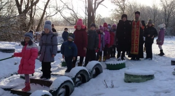 Климовское благочиние. Великое освящение воды и раздача просветительских листовок о Крещенской воде в Сачковичах