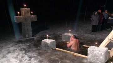 Великое освящение воды на источниках в селах Климовского района