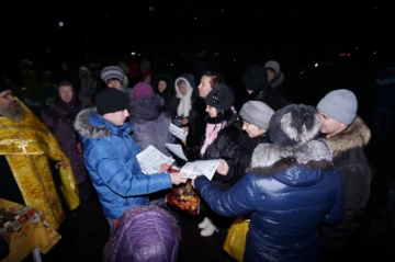 Великое освящение воды на источниках в селах Климовского района