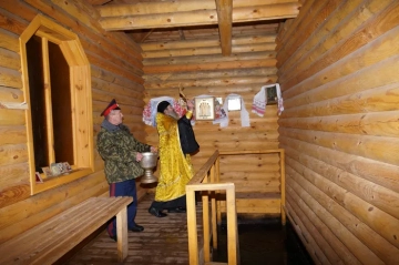 Великое освящение воды на источниках в селах Климовского района