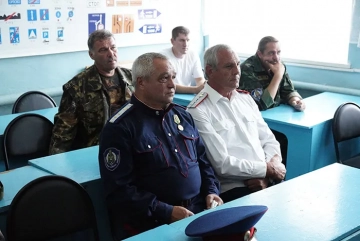 Казачий круг в поселке Климово
