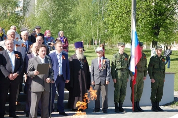 Празднование в честь Дня победы в поселке Климово