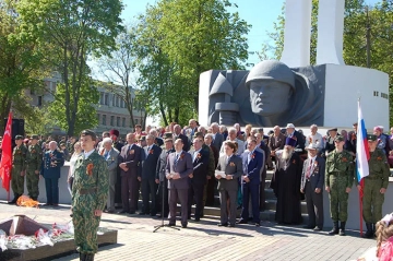 Празднование в честь Дня победы в поселке Климово