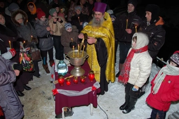 Великое освящение воды в Чернооково