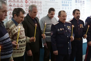 Освящение здания автошколы в поселке Климово Освящение здания автошколы в поселке Климово