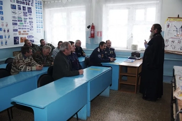 Освящение здания автошколы в поселке Климово Освящение здания автошколы в поселке Климово