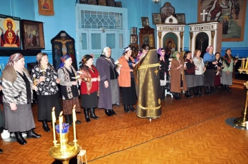 Совершение таинства Елеосвящения в храме Совершение таинства Елеосвящения в храме