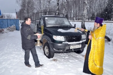 Освящение помещений Климовского Ритуального центра Освящение помещений Климовского Ритуального центра