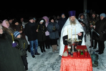 Великое освящение воды на источнике в селе Чернооково Великое освящение воды на источнике в селе Чернооково