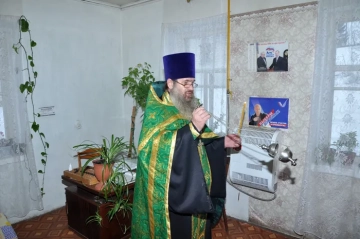 Освящение помещений ФАМП в селе Чернооково Климовского района Освящение помещений ФАМП в селе Чернооково Климовского района