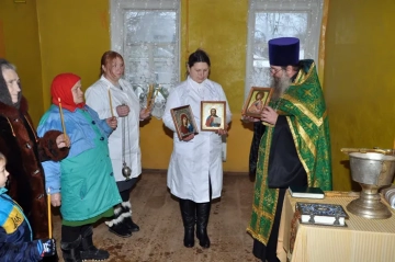Освящение помещений ФАМП в селе Чернооково Климовского района Освящение помещений ФАМП в селе Чернооково Климовского района