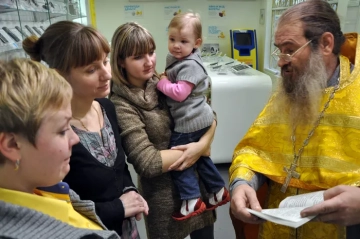 Освящение помещений Евросеть в Климово Освящение помещений Евросеть в Климово