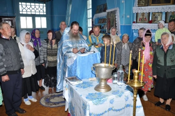 Молебен перед началом ремонтных работ