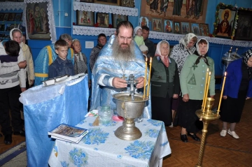 Молебен перед началом ремонтных работ