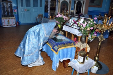Молебен перед началом ремонтных работ