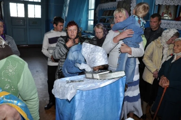Молебен перед началом ремонтных работ