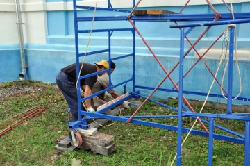 Молебен перед началом ремонтных работ