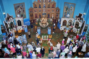 Праздник Пятидесятницы в храме