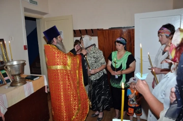 Освящение помещений ФАМП в селе Сачковичи Освящение помещений ФАМП в селе Сачковичи