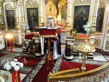 Великая вечерня в храме Чуда Архистратига Михаила г. Новозыбкова