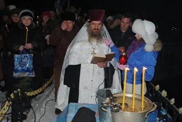 Великое освящение воды в селе Чернооково
