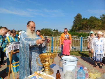 Молебное пение перед началом учения