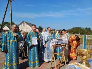 Молебное пение перед началом учения