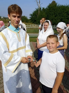 Молебен для школьников, студентов и учителей